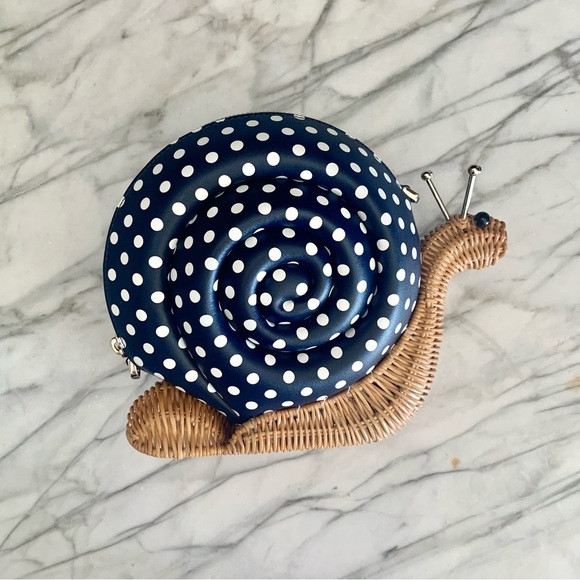 kate spade Bags Enchanted Forest Scarlett Snail Wicker Crossbody